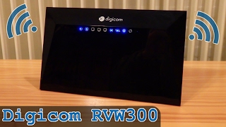 Digicom RVW300 Modem Router ADSL2 VDSL WiFi USB 20  Unboxing  Full Configuration  Test [upl. by Pierrette]