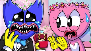 Nightmare Huggy Wuggy Gets Married Poppy Playtime 3 Animation [upl. by Jewell]