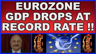 Eurozone GDP shrinks at record rate 4k [upl. by Pani399]