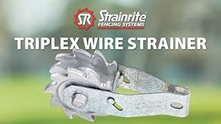 Strainrite  Triplex Wire Strainer [upl. by Nemracledairam]