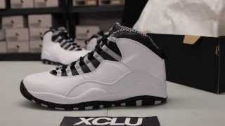 Air Jordan X Retro quotSteelquot Unboxing Video at Exclucity [upl. by Swetiana]