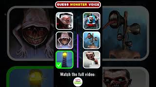 Can you guess the Monsters voice correctly Which Monsters voice is the scariest  Eat Monsters [upl. by Lissi]