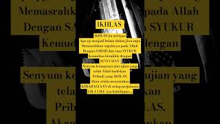 Ikhlas itu lebih baik [upl. by Levania]