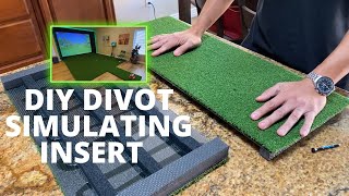 How to DIY divot simulating insert for indoor golf simulator  GIVEAWAY [upl. by Nahtanohj]