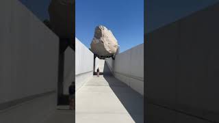 Levitated mass Huge Rock in LACMA Los Angeles shorts [upl. by Vincents190]