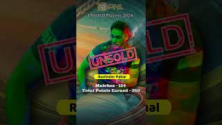 Pro Kabaddi 2024 Unsold Players short prokabaddi prokabaddiauction [upl. by Sanoy]