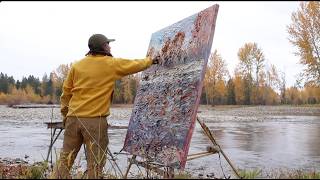 Plein Air Painting Montana Cottonwoods and River Turner Vinson [upl. by Meng]