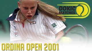 Jelena Dokic Vs Miriam Oremans  Ordina Open 2001 [upl. by Crescen]