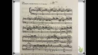 Cello state excerpt Mendelssohn Hebrides Overture [upl. by Snej]