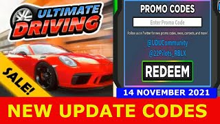 NEW UPDATE CODES Westover Islands Ultimate Driving ROBLOX  November 14 2021 [upl. by Geminius]