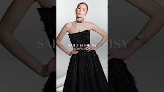 Saiid Kobeisy  ReadyToWear FallWinter 2324  Black Sequins [upl. by Zins]