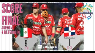 SERIE DEL CARIBE🦜🌊🌴 México vs República Dominicana 4 de febrero de 2024 [upl. by Wie486]