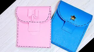 How To Make Wallet  DIY Paper Wallet  Very Easy Paper Wallet For Kids [upl. by Oruhtra]