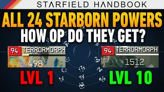 The ONLY Starborn Power Guide You Need  Lvl 1 vs 10 Analysis Ranking amp Tiers  Starfield Handbook [upl. by Tocs901]