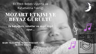 Beyaz Gürültü Mozart Etkisi♫En etkili bebek rahatlatma tekniği1 saat \u00100 uyuma ve rahatlama♥ [upl. by Lorimer358]