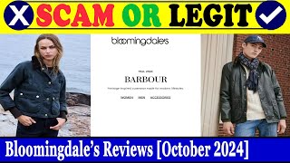 Bloomingdale’s Reviews Oct 2024  Is This A Valid Site Find Out  Scam Inspecter [upl. by Akinohs]