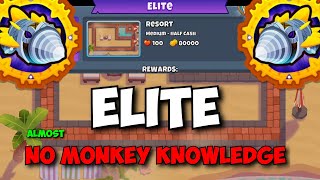 BTD6 Dreadbloon Half Cash Elite Tutorial  Almost No Monkey Knowledge  on Resort [upl. by Sirdi]