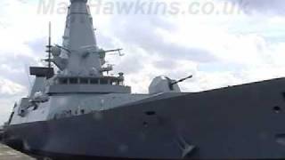 HMS Daring Departs For Sea Trials [upl. by Telocin]