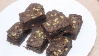 Chocolate Walnut Brownies without OvenEasy Brownie Recipe [upl. by Sualkcin276]