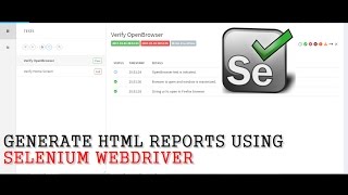 Selenium Tutorials  How to generate HTML reports using Selenium WebDriver [upl. by Harlin]