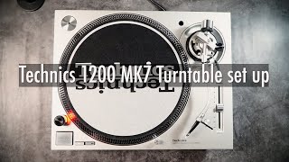 Technics 1200 MK7 Turntable unboxing and set up [upl. by Hyatt936]