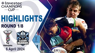 Harlequins vs Glasgow Warriors Halftime Highlights  Round 18  Investec Champions Cup 202324 [upl. by Schroer]