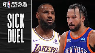 LeBron vs Jalen Brunson SICK DUEL 🔥 FULL Highlights [upl. by Xino]