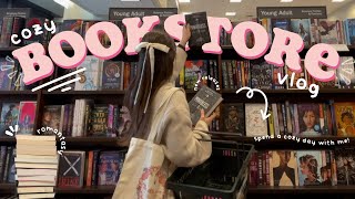 cozy bookstore vlog 🧸💌🎀✨spend the day book shopping with me at barnes amp noble  book haul [upl. by Wilhelm]