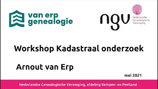 Workshop Kadastraal Onderzoek [upl. by Jordans]