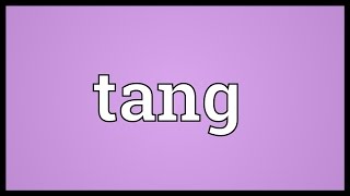 Tang Meaning [upl. by Erdman]