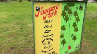 Video187  Farmers Park Disc Golf Course  Front 8  No Score Disc Golf Shoot Around [upl. by Saxet]