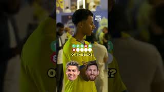 RONALDO or MESSI FOOTBALL QUIZ WHO HAS MORE 🧠 shorts football soccer [upl. by Norved]