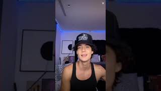 Jaden Hossler singing on tiktok live  September 5th 2020 [upl. by Naanac]