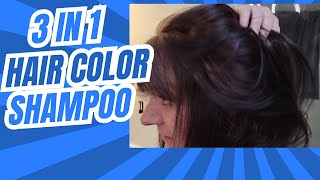 Instant Hair Color Transformation with Lancity Dark Brown Hair Dye Shampoo 🌟 [upl. by Kceb]