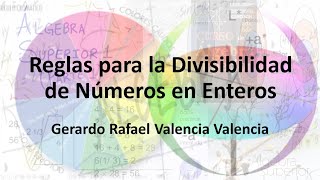 141 Reglas para la Divisibilidad de Números en Enteros [upl. by Nitaf453]