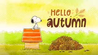 𝗮𝘂𝘁𝘂𝗺𝗻 𝗽𝗹𝗮𝘆𝗹𝗶𝘀𝘁 🍂 Smooth Autumn Jazz Vibes with Snoopy 🍁 [upl. by Freudberg298]