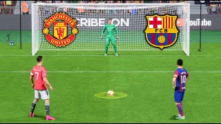 BARCELONA VS MANCHESTER UNITED l RONALDO MESSI NEYMAR MBAPPE HAALAND l FC 24 PENALTY SHOOTOUT [upl. by Avin874]