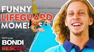 FUNNIEST Lifeguard Moments of Bondi Rescue Season 13 [upl. by Aiynot]