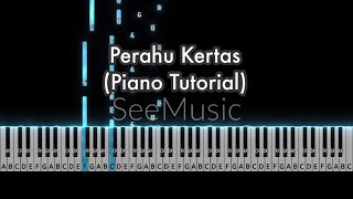 Perahu Kertas  Piano Tutorial [upl. by Ahsenek]