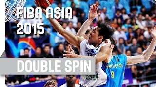 Lins Double Spin Move  2015 FIBA Asia Championship [upl. by Trebmer]