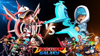 DUEL Boboiboy Galaxy Musim Baru Boboiboy Petir Angin Tanah Api Air Daun Halilintar Topan E20 [upl. by Analim]