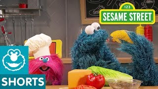 Sesame Street Peanut Butter and Jelly Sandwich  Cookie Monsters Foodie Truck [upl. by Gazzo]