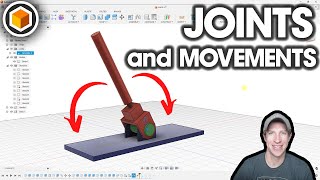 Getting Started with Fusion 360 Part 6  JOINTS AND MOVEMENT [upl. by Neelahtak]