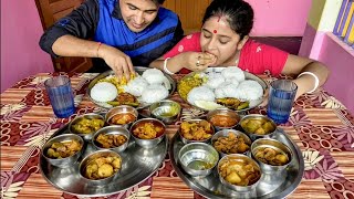 Bengali Biggest VEG Thali Eating Show  Food Eating Competition  Food Challenge  Diya Nag [upl. by Sholes]