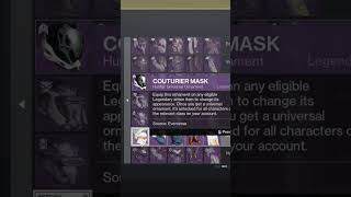 Destiny 2 How to Remove Hunter Cloak [upl. by Adnarrim]