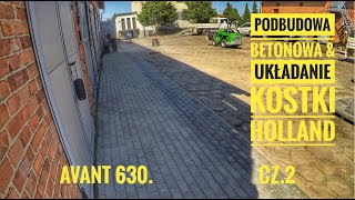 Wózek do kostki trakbud Avant 630 amp Bobcat e19 korytowanie  Holland cz2 brukarz​ Paving [upl. by Tuppeny772]