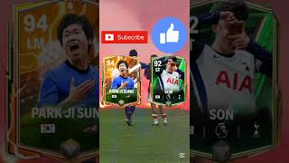 Park JI SONG VS SON HEUNG MEN fcmobile park JI SUNG Son [upl. by Itsym]