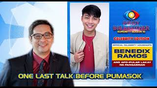 PBB 10 Direk Lauren talks to Benedix Ramos before entering the house [upl. by Rintoul]