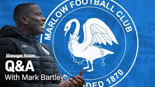 Marlow FC QampA with Manager Mark Bartley  202425 Season Preview [upl. by Nageet]