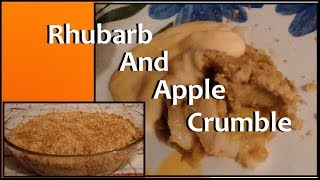 Rhubarb and Apple Crumble Recipe  Simple and Easy [upl. by Ingold541]